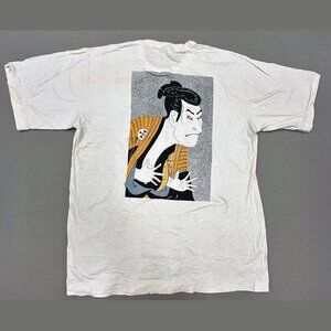 Vintage 80s Kabuki Ōtani Oniji III Yakko Edobe Sharaku T Shirt Japanese XL